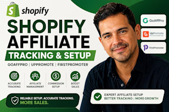 setup shopify affiliates program with goaffpro uppromote and tracking