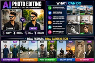 do ai photo editing and realistic photo manipulation