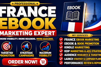 do france ebook marketing amazon book promotion, france kindle and KDP marketing