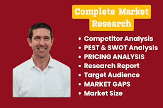 do in depth market research and competitor analysis report