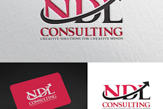 design a modern financial logo for business and consulting