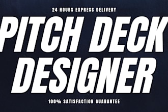 create or redesign pitch deck, powerpoint presentation, google slides and canva
