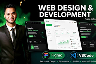build custom full stack website or responsive as full stack developer