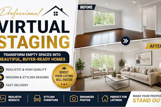 professional virtual staging for real estate photos