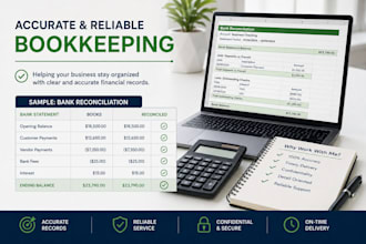 do professional bookkeeping and bank reconciliation