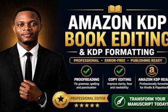 do book editing and formatting, developmental book editor, amazon kdp