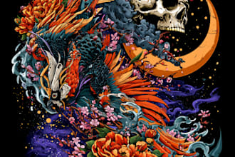 draw design tattoo design illustration and concept art