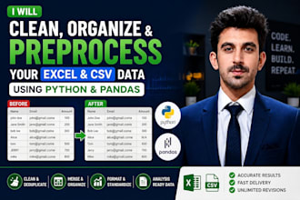 clean excel and CSV data using python pandas