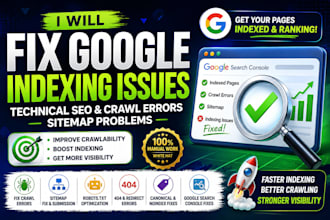 fix google indexing issues, technical SEO, crawl errors and sitemap problems