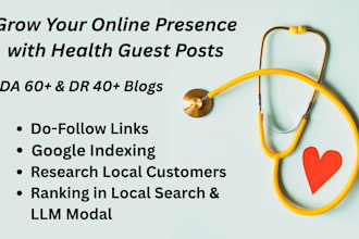 submit health guest post on da 60 with dofollow backlinks