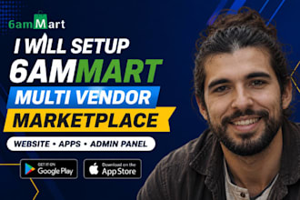setup 6ammart multi vendor marketplace ecommerce app website admin panel