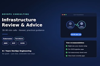 review your infrastructure and give devops recommendations