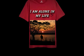 create aesthetic typography t shirt and graphic tee design