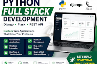 develop python django flask web applications