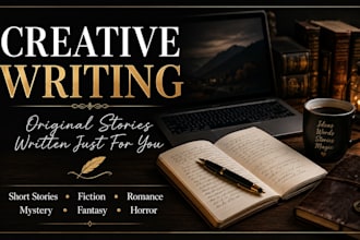 write creative stories, short stories, and fictional stories