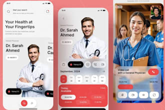 build ai healthcare app, nutritional app, clinic app with doctor and patient app