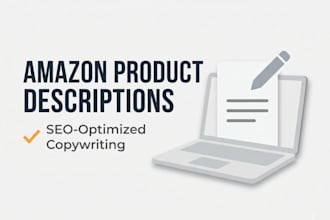 write SEO optimized amazon product descriptions and listings