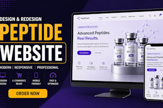 design fda compliant peptide website research peptide ecommerce peptide store