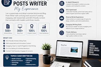 write article and blog posts