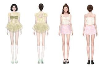 draw fashion illustration, sketch