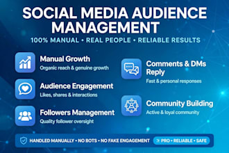 manual social media audience management services