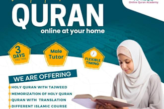 teach you quran nazra, hifz, tajweed and qirat online