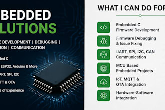 develop and debug embedded firmware for microcontrollers