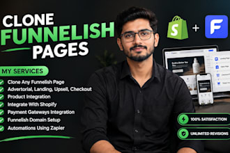 clone funnelish sales funnel, advertorial and copywrighting