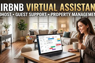 be your airbnb virtual assistant, cohost, property manager and guest support VA