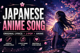 write and sing japanese lyrics for your anime or game theme song