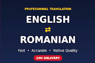 provide flawless english to romanian or romanian to english translation