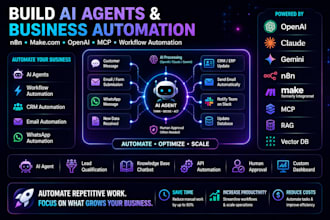 build ai agent n8n make automation workflow and mcp integration