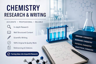 do chemistry research and scientific writting