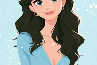 do disney cartoon illustration for you