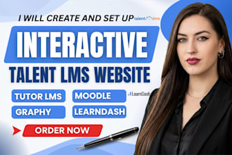 create course content on talentlms, learnworld, graphy, moodle and wordpress lms