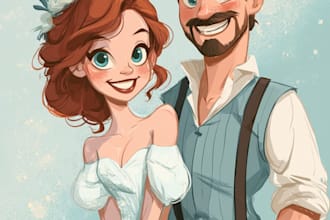 do disney cartoon portrait