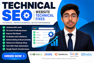 do technical SEO and fix website technical issues