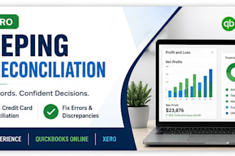 clean up and reconcile your quickbooks online or xero books