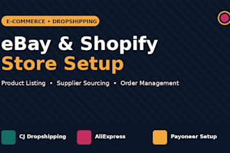 setup and manage your ebay dropshipping store