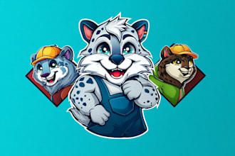 design unique mascot, character, cartoon logo design