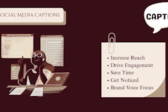 write social media captions for instagram and facebook