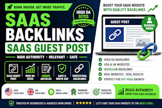 get you powerful saas backlinks with saas guest post