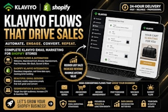build klaviyo flows to recover lost shopify sales