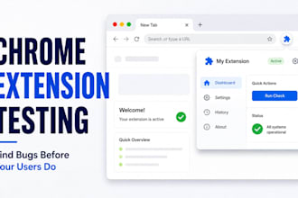 manually test your chrome extension