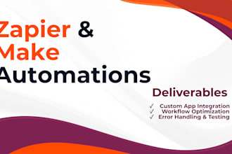 fix zapier webhook errors and build make automations