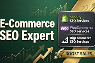 provide shopify, woocommerce, and bigcommerce SEO services as an expert