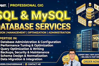 write sql queries and fix mysql database issues