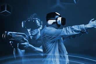 develop 3d web3 vr game, p2e VR fps blockchain and multiplayer  VR game in unity