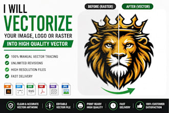 convert raster to vector and vector tracing