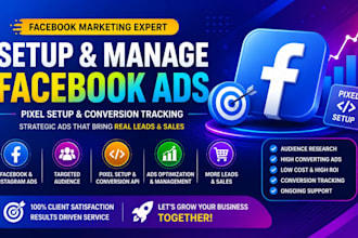 setup and manage facebook ads and conversion tracking